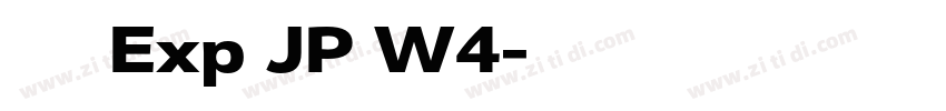 夢ノ角ゴ Exp JP W4字体转换